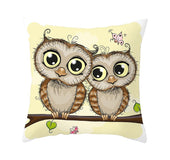 Owl animal pillowcase cushion cover