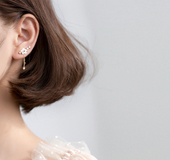 Shell flower earrings short earrings