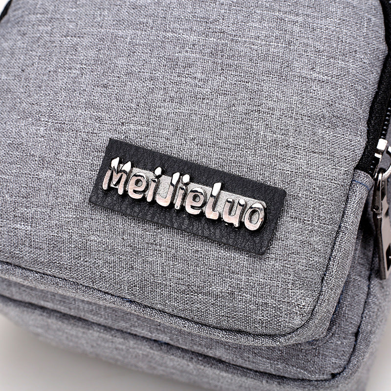 Bolso de pecho multifunción con USB