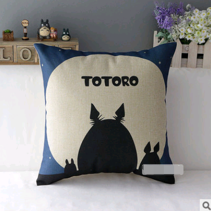 Cotton and Pillow Jacket Car Cushion Cover Home Anime Cartoon Big Totoro Spirited Away