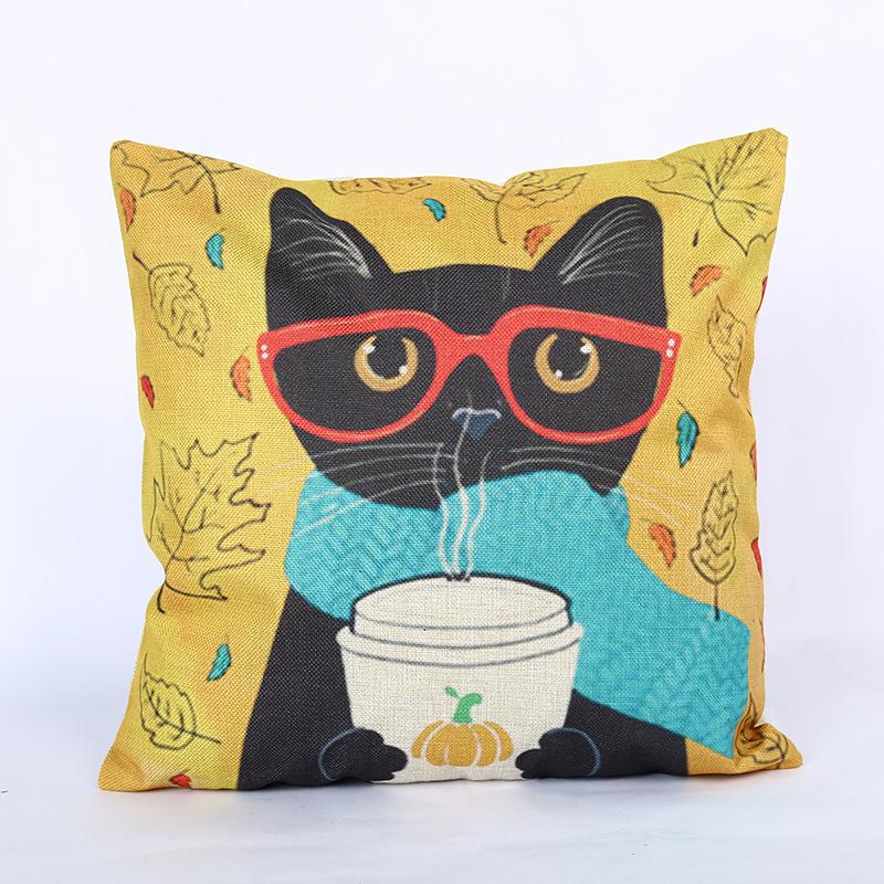 Square gentleman cartoon series sofa cushion Home Furnishing soft decoration dual-purpose linen pillow cushion vehicle wholesale