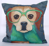 Square gentleman cartoon series sofa cushion Home Furnishing soft decoration dual-purpose linen pillow cushion vehicle wholesale