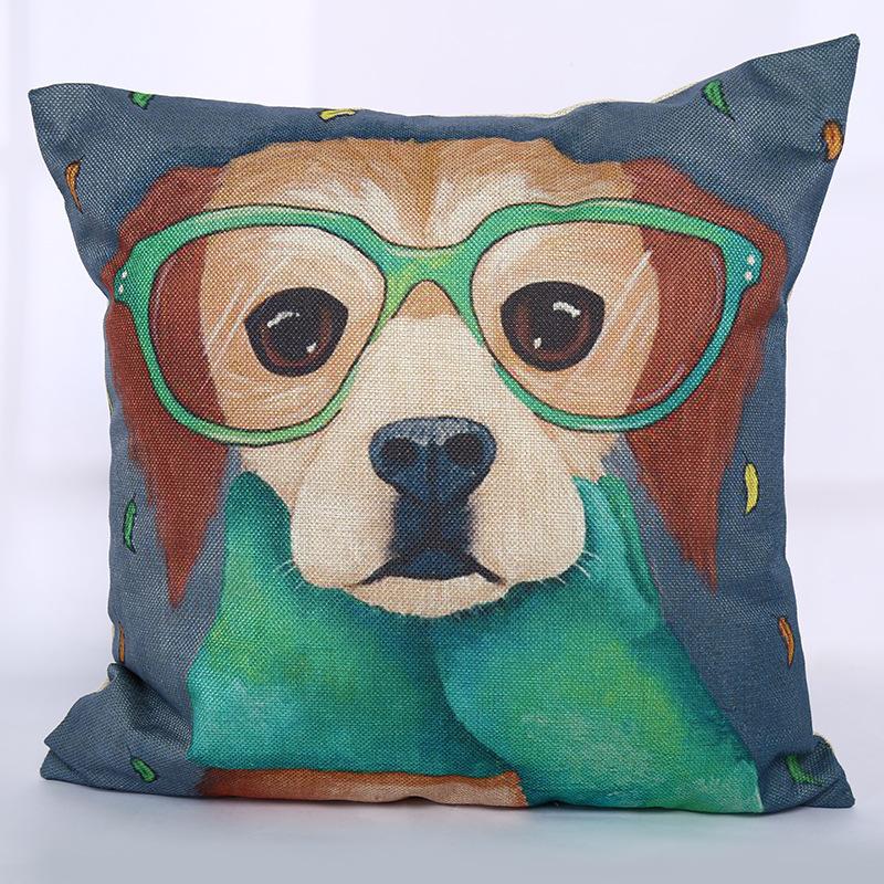 Square gentleman cartoon series sofa cushion Home Furnishing soft decoration dual-purpose linen pillow cushion vehicle wholesale