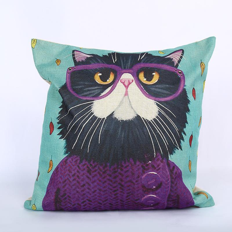 Square gentleman cartoon series sofa cushion Home Furnishing soft decoration dual-purpose linen pillow cushion vehicle wholesale