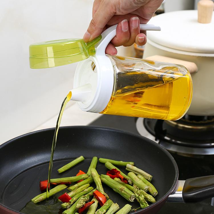Practical kitchen glass pot creative Home Furnishing material 420ml vinegar sauce seasoning pot pot wholesale
