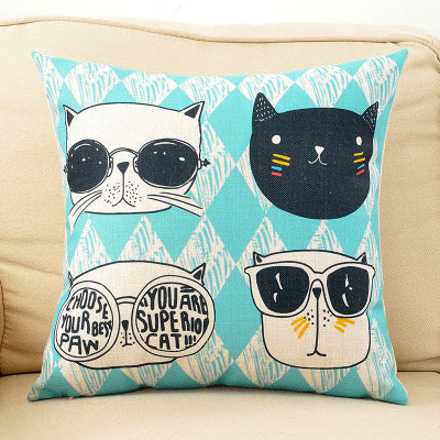 Encantadora almohada de dibujos animados