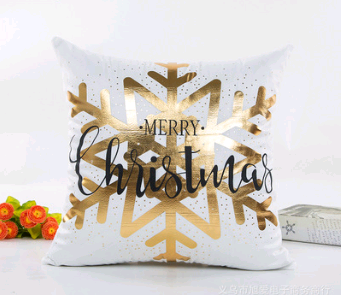 Bronzing exclusive Christmas pillowcase