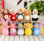 The factory sells sleeping dolls, plush toys, sleeping baby keys, small pendants, creative gifts dolls