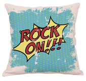 Cartoon pop comic cotton and linen pillowcase