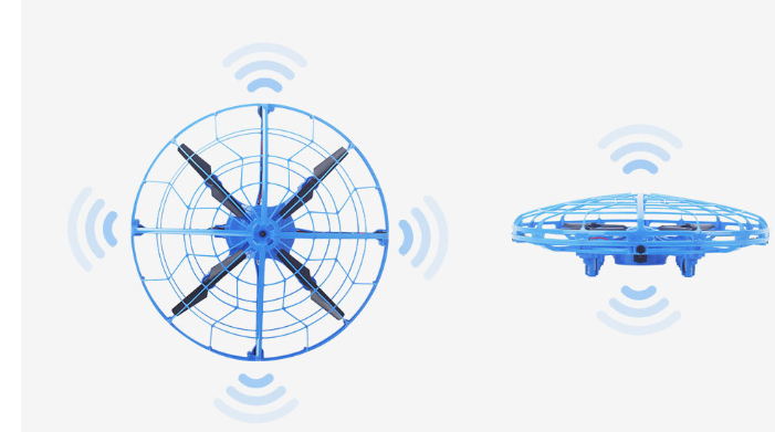 Hand controlled quadcopter