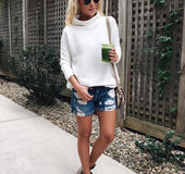 Long sleeve knit t-shirt