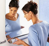 DIY mirror wall stickers self-adhesive mirror stickers