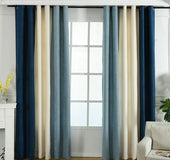 Factory direct stitching simple solid chenille curtain high shading curtain finished living room bedroom curtains