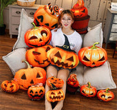 Funny pumpkin pillow