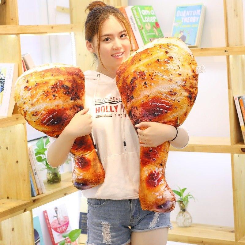Creative personality simulation food pillow spoof chicken leg pillow
