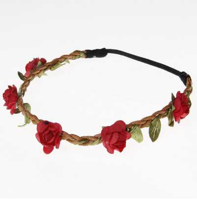 Children's woven rose hair band