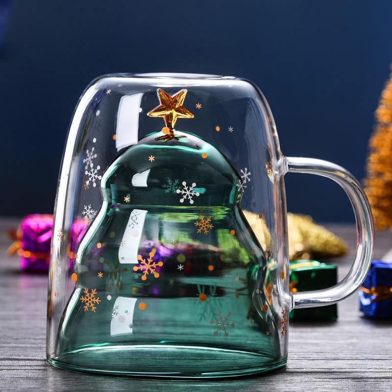 Double glass Christmas tree