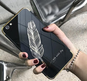 Feather mobile   mirror diamond case  | IPhone