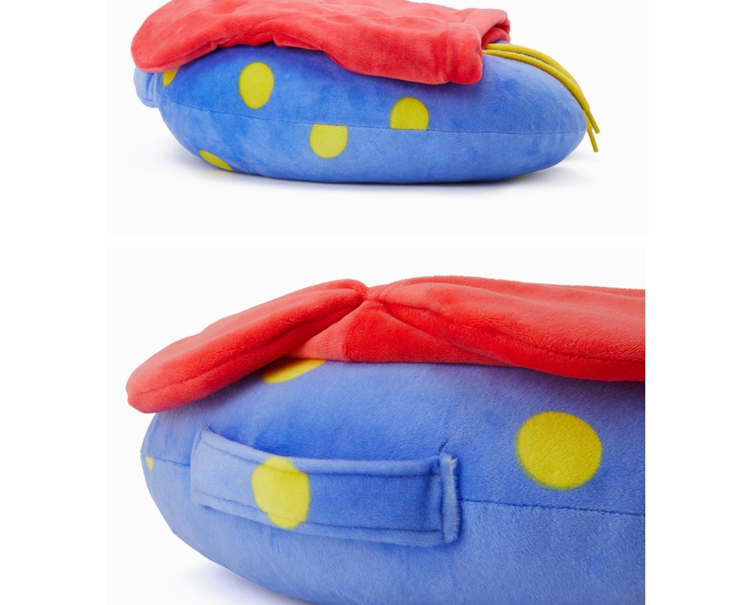 Cartoon hooded U-shaped pillow Travel neck pillow
