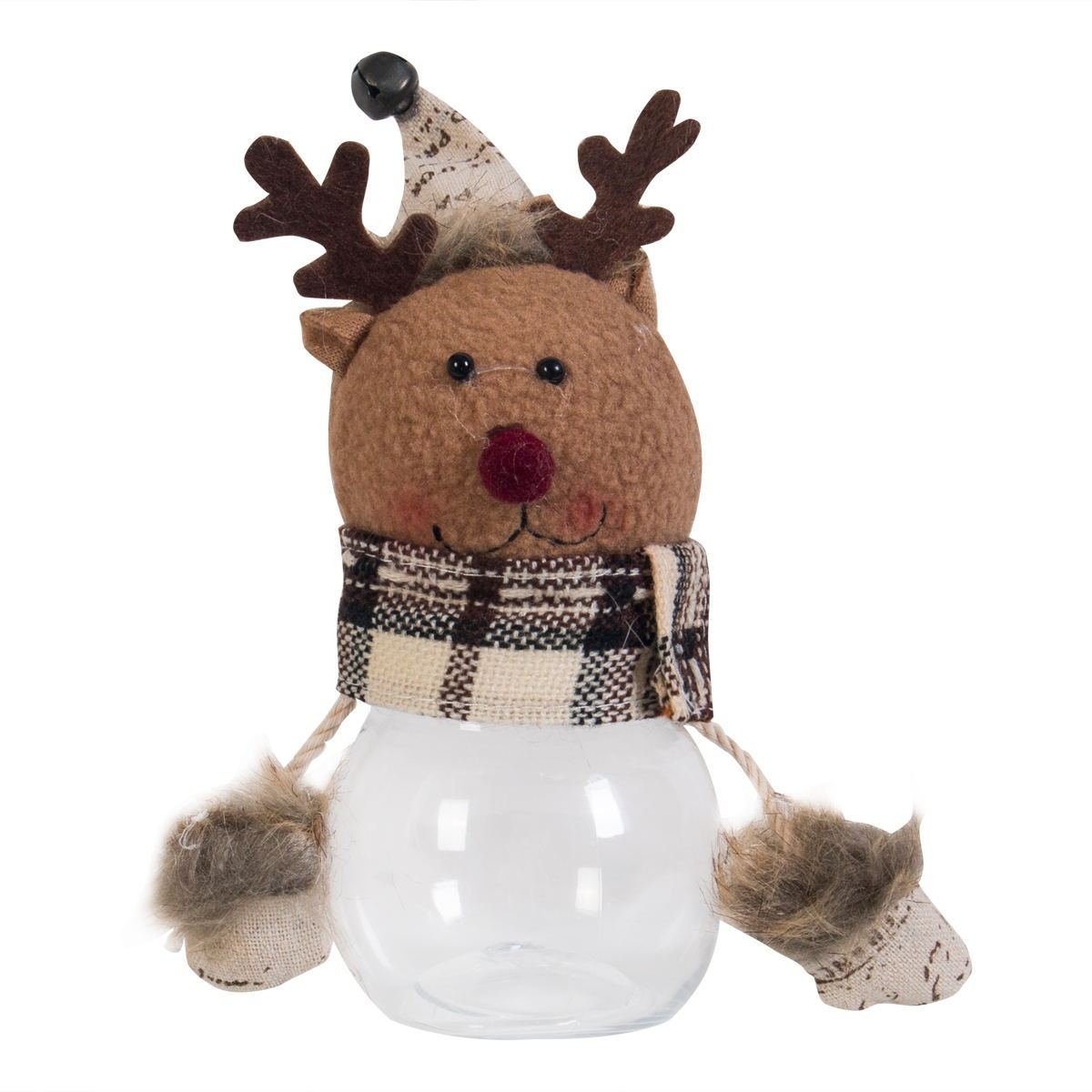 2020 new Christmas decorations, canister, canister, snow man, elk trumpet