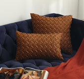 Buckskin woven cushion cover
