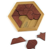 Montessori Wooden Tangram Jigsaw Board Puzzle