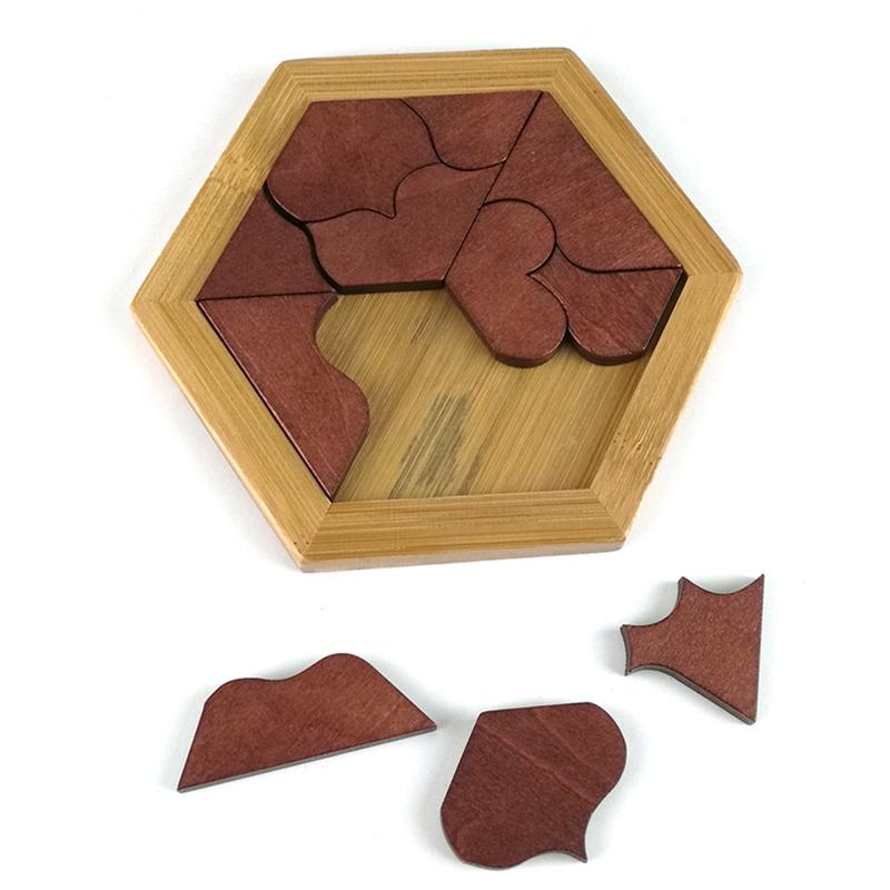 Montessori Wooden Tangram Jigsaw Board Puzzle