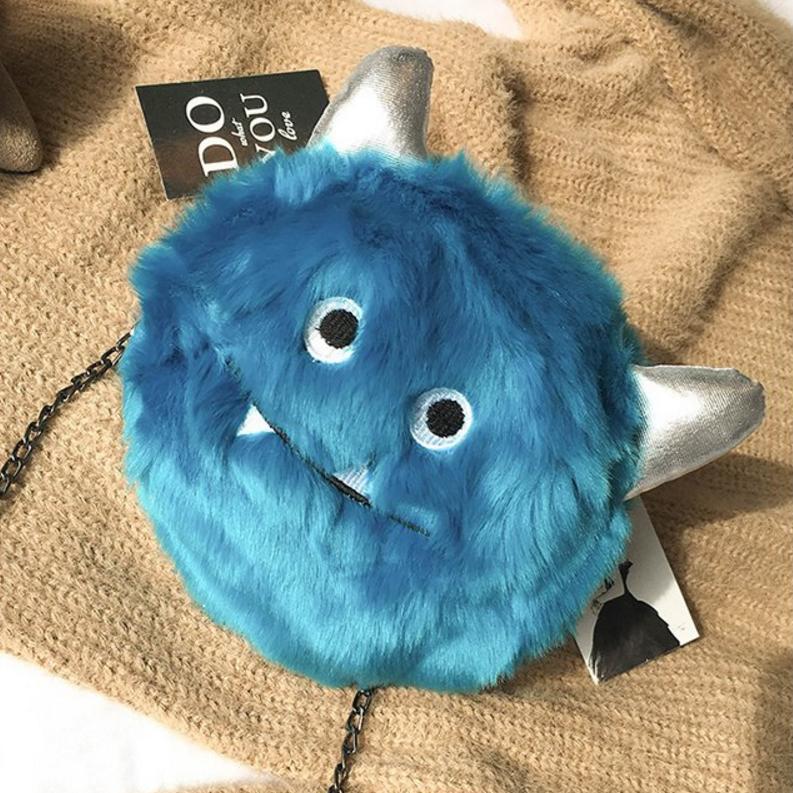 Plush handbags fur shoulder bag