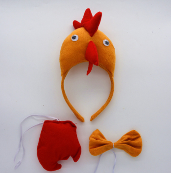Children's Headband Animal Performance Cards Halloween Headband Dance Party Props Festival Party Chicken Hair Accessories