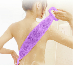 Bath towel silicone rubbing back towel