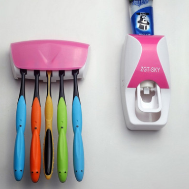 Portacepillos De Dientes Exprimidor De Pasta Automático A Prueba De Polvo
