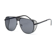 Retro metal cutout sunglasses
