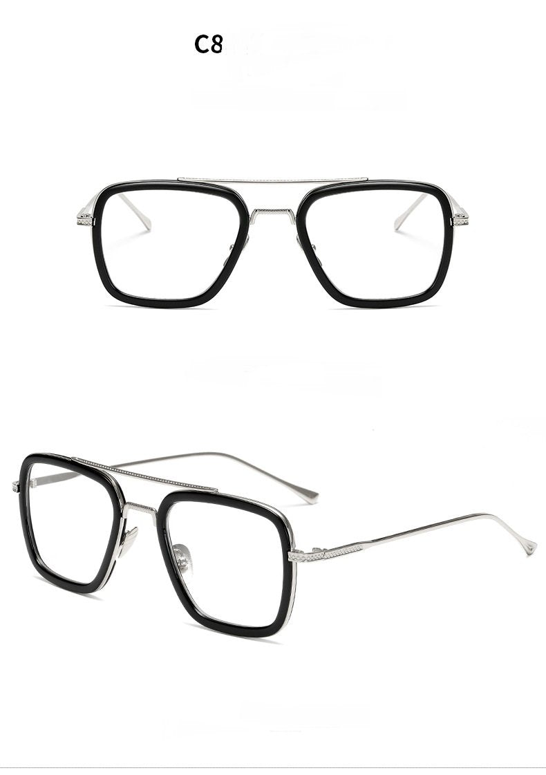 Fashion Sunglasses Men Metal Square