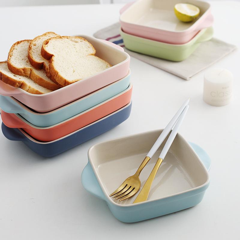 Creative ceramic bakery cake baking bowl baked dish baked dish baked dish of European baked dish cheese dish