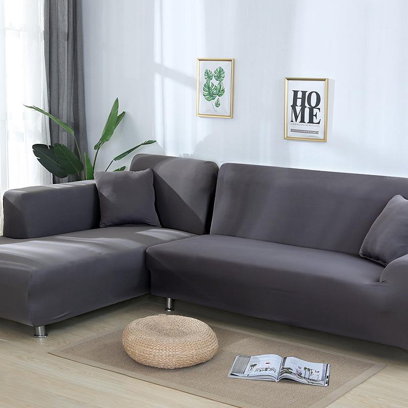 Tight Wrap Sofa Cover Elastic 2 Pieces Sofa Cover If L Style Piece Corner Sofa
