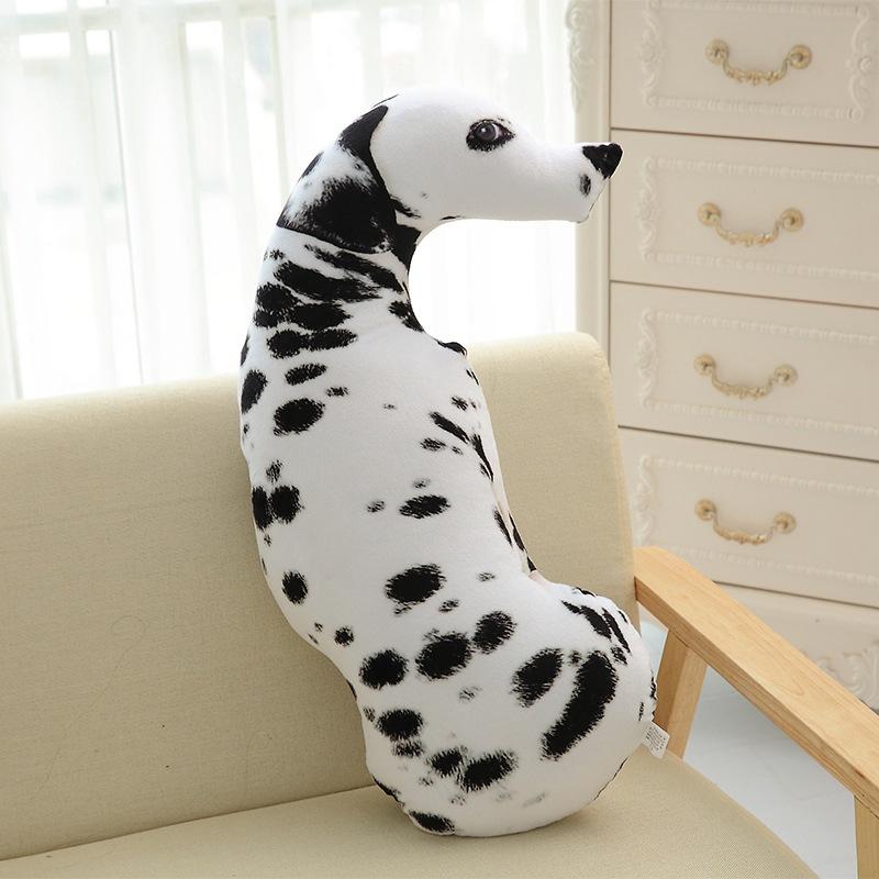 3D simulation of curved shar dog plush cushions office nap washable plush toy dog group