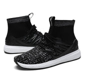 Autumn fly fabric sports and leisure shoes trend of Korean men high canvas shoes to help students all-match shoes shoes