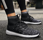 Autumn fly fabric sports and leisure shoes trend of Korean men high canvas shoes to help students all-match shoes shoes