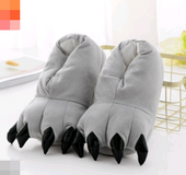 Winter Soft Warm Dinosaur Paw Funny Slippers for Men Women Kids Parent-child Home House Slipper Shoes Room Cotton Shoes
