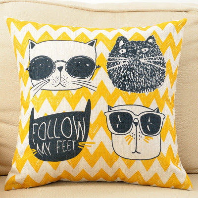 Encantadora almohada de dibujos animados
