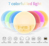 Simulation Nature Sounds Sleeping Light Alarm Clock