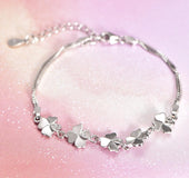 Pulsera de trébol de cuatro hojas
