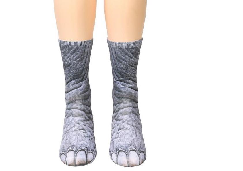 Unisex Adult Animal Paw Crew Socks