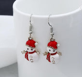 Hot Christmas Snowman Earrings