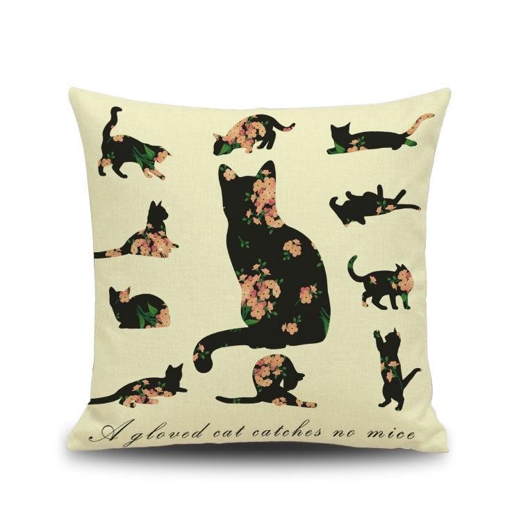 Creativeretro cartoon ins pillowcase coffee shop bar sofa cushion cover car pillow without core