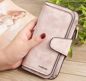 Matte PU leather multi-function wallet