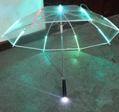 7 Changing Colour LED Luminous Transparent Umbrella