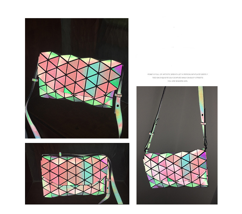 Japanese folding luminous geometric bag
