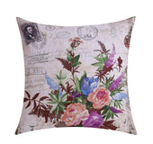 wholesale wedding gift retro fashion Paris Eiffel Tower flowers post decorated living decorative cushion cover sofa pillow case