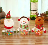 Christmas Snowman Elk Candy Jar